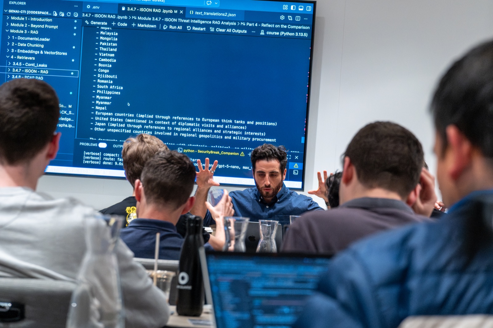 Black Hat training session